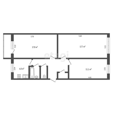 
  Продается 3-комн. квартира, 63.8 м², Моторная ул, д. 6
. Фото 5.
