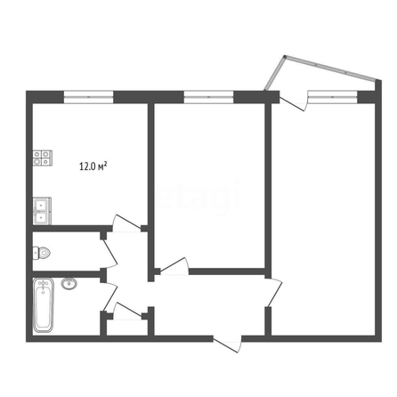 
  Продается 2-комн. квартира, 52.5 м², Дианова ул, д. 21
. Фото 1.