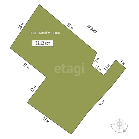 
  Продается дом, 52.1 м², село Юрьево
. Фото 4.