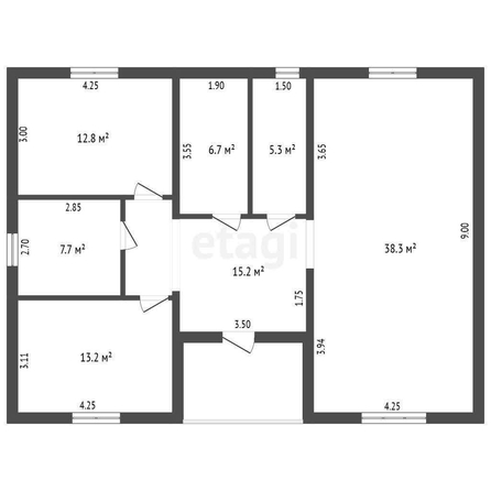 
  Продается дом, 100 м², Омск
. Фото 5.