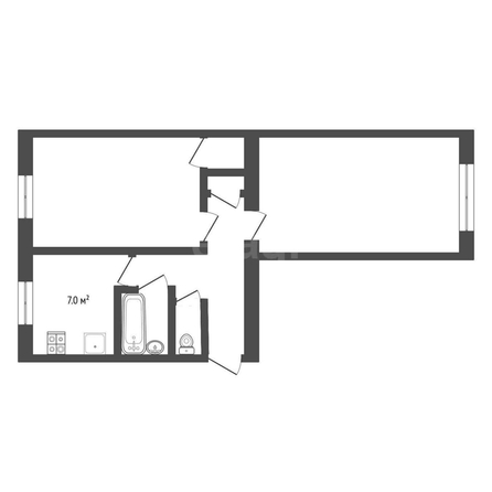 
  Продается 2-комн. квартира, 47.5 м², 75-й гвардейской бригады, д. 20А
. Фото 5.