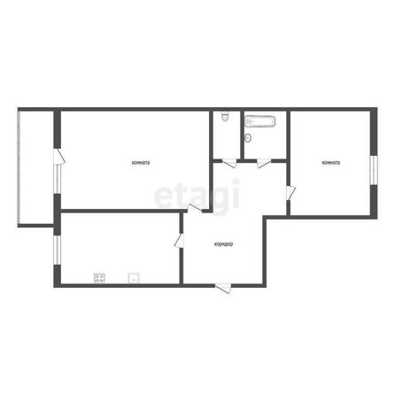 
  Продается 2-комн. квартира, 52 м², Мельничная ул, д. 1
. Фото 5.