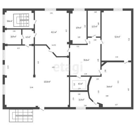 
  Сдается офис, 245.3 м², Космический пр-кт, д. 109
. Фото 5.