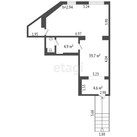 
  Сдается торговая площадь, 54 м², Лобкова ул, д. 3
. Фото 5.