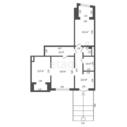 
  Продается универсальное помещение, 68.6 м², Ядринцева ул, д. 24
. Фото 5.