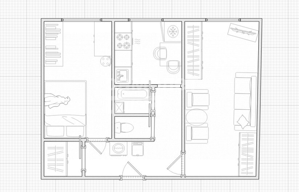 
  Продается 2-комн. квартира, 42.8 м², 50 лет ВЛКСМ ул, д. 5
. Фото 2.