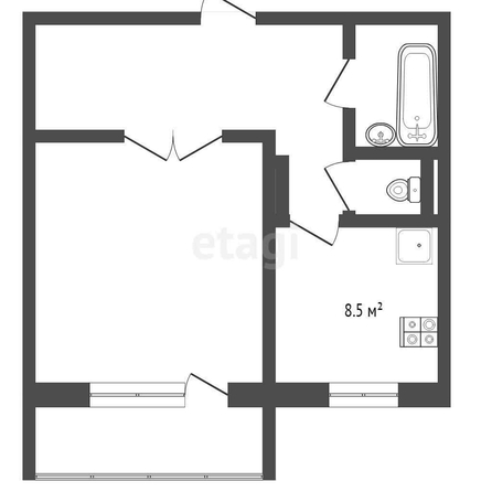 
  Продается 1-комн. квартира, 43 м², Линия 7-я ул, д. 190
. Фото 5.