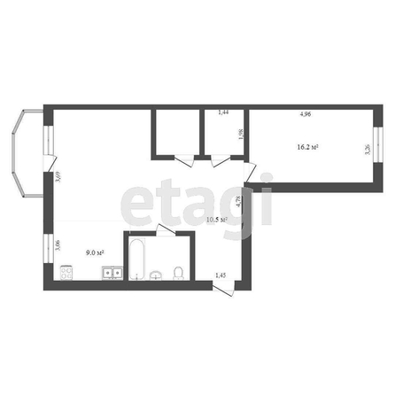 
  Продается 2-комн. квартира, 43.7 м², Иртышская ул, д. 42
. Фото 5.