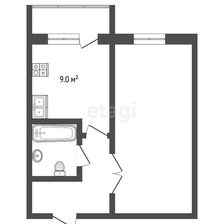 
  Продается 1-комн. квартира, 42.3 м², верхнеднепровская, д. 263к1
. Фото 5.