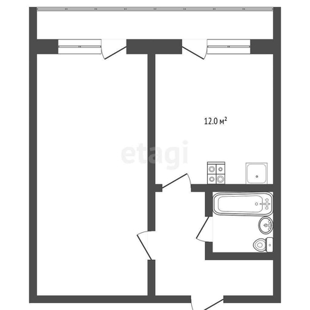 
  Продается 1-комн. квартира, 48.6 м², Леонида Маслова ул, д. 13
. Фото 5.