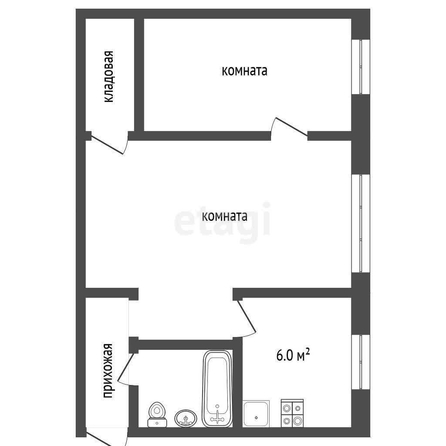 
  Продается 2-комн. квартира, 49 м², Космический пр-кт, д. 25
. Фото 5.