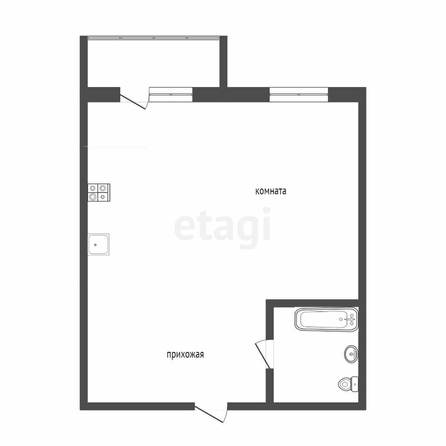 
  Продается 1-комн. квартира, 38.6 м², Комарова пр-кт, д. 11/4
. Фото 5.
