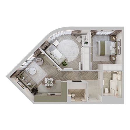 
  Продается 2-комн. квартира 61.29 м², в ЖК ЦЕНТР-ПАРК на Волочаевской. Фото 8.