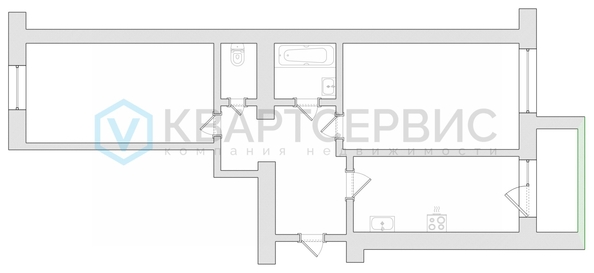 
  Продается 2-комн. квартира 60 м². Фото 19.