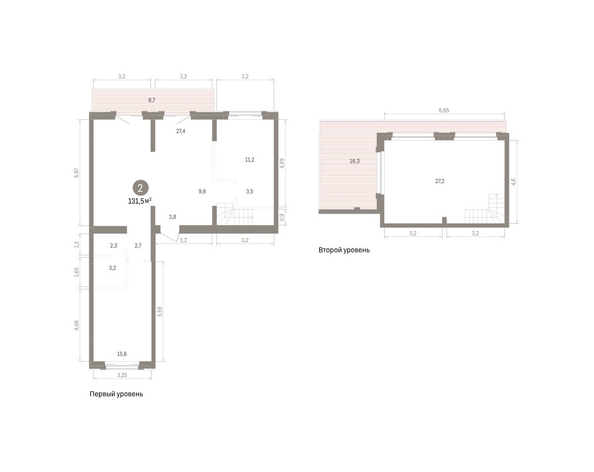 
  Продается 2-комн. квартира 131.53 м², в ЖК Кварталы Драверта, дом 4. Фото 1.