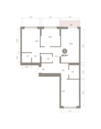 
  Продается 1-комн. квартира 88.6 м², в ЖК Кварталы Драверта, дом 6. Фото 2.