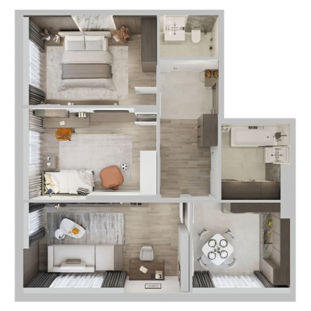 
  Продается 3-комн. квартира 81.1 м², в ЖК Северное Сияние Премиум. Фото 3.