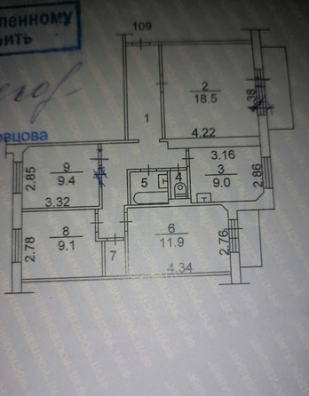 
  Продается 4-комн. квартира, 77.1 м², Клюева ул, д. 20
. Фото 1.