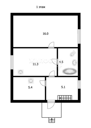 
   Продам дом, 80 м², Томск

. Фото 2.