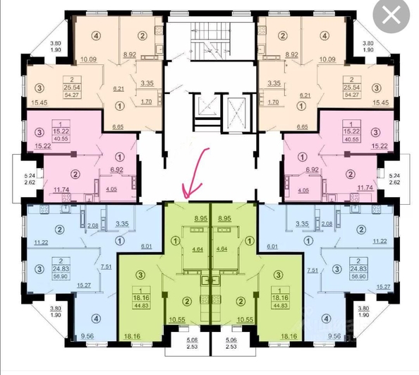 
  Продается 1-комн. квартира, 42 м², Архитекторов ул, д. 4
. Фото 12.