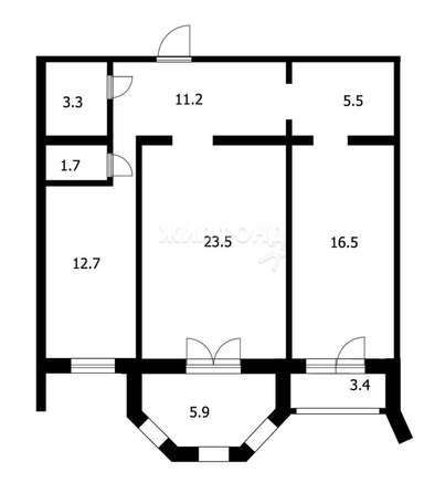 
   Продам 2-комнатную, 74.4 м², Алтайская ул, 10

. Фото 15.