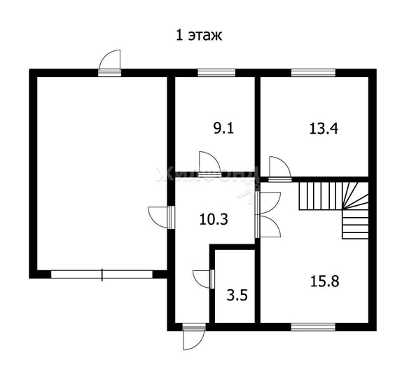 
   Продам дом, 86.4 м², Томск

. Фото 14.