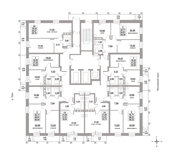 
   Продам 1-комнатную, 32.62 м², Московский, дом 3

. Фото 2.