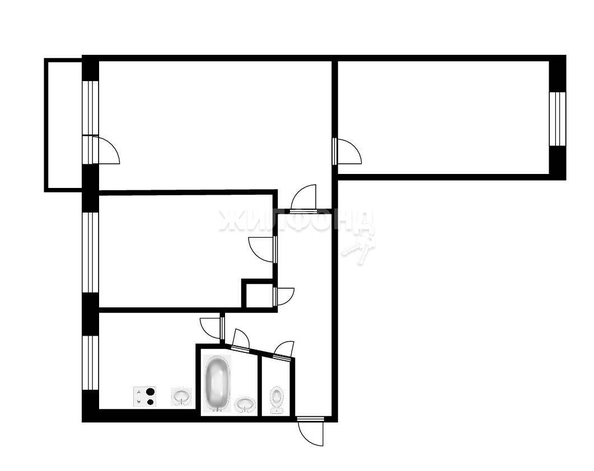 
   Продам 3-комнатную, 58 м², Суворова ул, 3

. Фото 3.