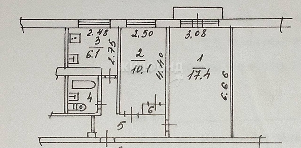 
   Продам 2-комнатную, 43 м², Ивана Черных ул, 109/2

. Фото 13.