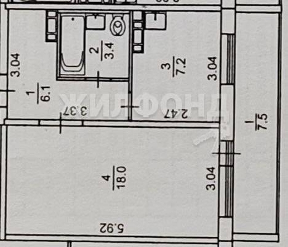 
   Продам 1-комнатную, 34.7 м², Береговая ул, 7

. Фото 7.