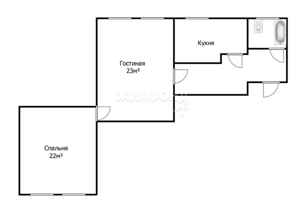 
   Продам 2-комнатную, 58.8 м², Пушкина ул, 54

. Фото 13.