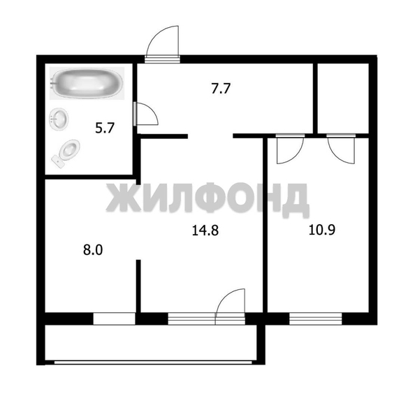 
   Продам 2-комнатную, 64 м², Чкалова ул, 18

. Фото 11.