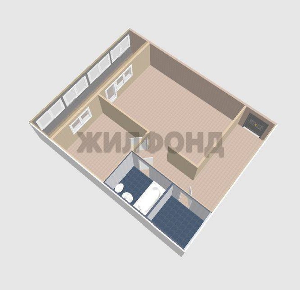 
  Продается 1-комн. квартира, 29.5 м², Обручева ул, д. 12в
. Фото 13.