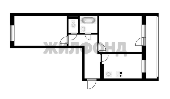 
  Продается 2-комн. квартира, 53.2 м², Заречная 4-я ул, д. 46
. Фото 12.