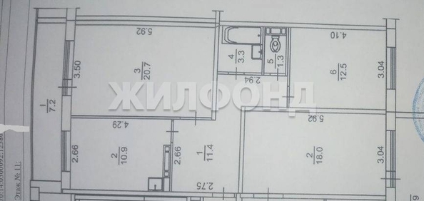 
  Продается 2-комн. квартира, 60.1 м², Сосновый пер, д. 3
. Фото 1.