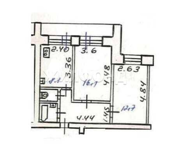 
  Продается 2-комн. квартира, 48 м², Говорова ул, д. 86
. Фото 19.