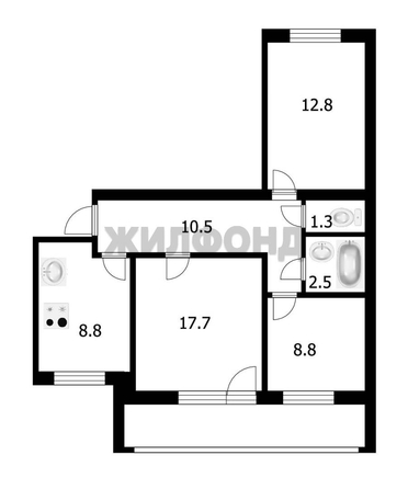 
  Продается 3-комн. квартира, 62.4 м², Сергея Лазо ул, д. 24
. Фото 25.
