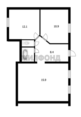 
  Продается дом, 84 м², Томск
. Фото 22.