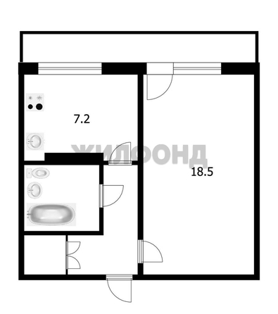 
  Продается 1-комн. квартира 35.8 м². Фото 12.