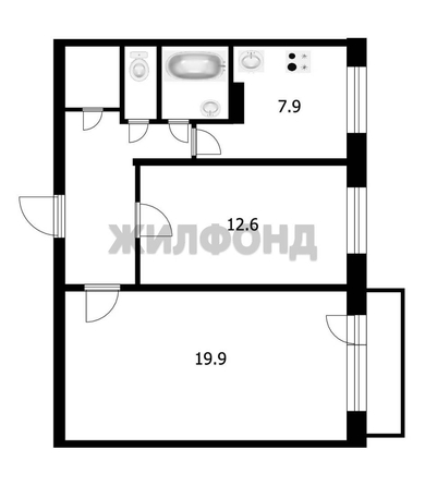 
  Продается 2-комн. квартира 54.5 м². Фото 11.