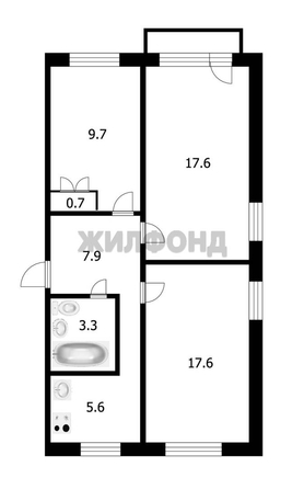 
  Продается 3-комн. квартира 62.4 м². Фото 10.