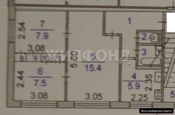 
  Продается 3-комн. квартира 47 м². Фото 13.