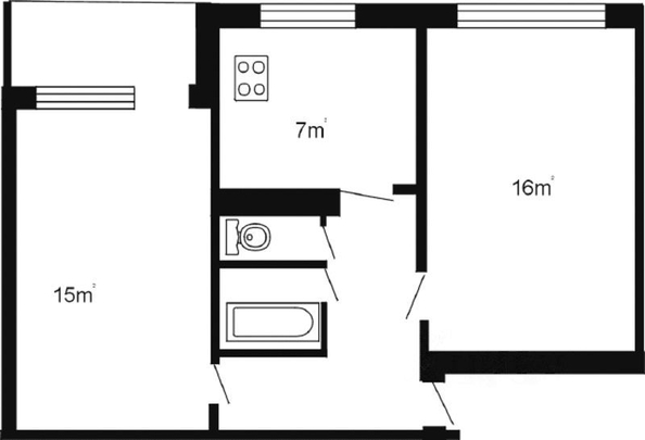 
  Продается 2-комн. квартира 47 м². Фото 16.