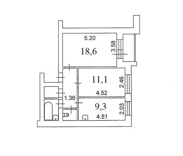 
  Продается 2-комн. квартира 48.8 м². Фото 1.