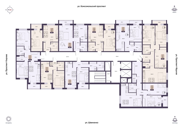 
  Продается 2-комн. квартира 43.72 м², в ЖК Парапарк, 2 очередь, дом 1. Фото 20.