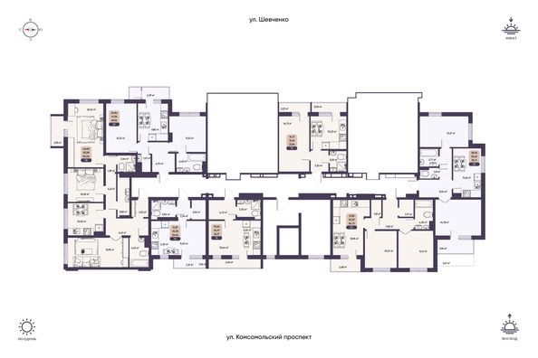 
  Продается 2-комн. квартира 55.71 м², в ЖК Парапарк, 2 очередь, дом 1. Фото 20.