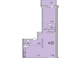 Эволюция, 4 очередь, б/c 7.1-7.2: Планировка 2-комн 64,89 м²