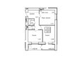 Барбарис: Планировка трёхкомнатной квартиры 60,12 кв.м
