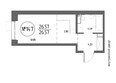 СОЮЗ ПРИОРИТИ МАХ, д. 4: Планировка Студия 26,28, 26,57 м²