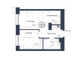 Чижи, 2 очередь (корпус 4): Планировка 2-комн 42,2 м²